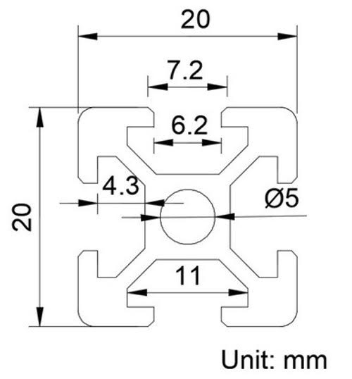 Aqua Illumination - Hydra 32 HD & Hydra 64 HD - 8020/RMS Bracket Mount Set